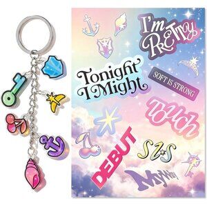 Colorful Fan Merch Keychain Set - Soothing Shell, Guardian Shield & More